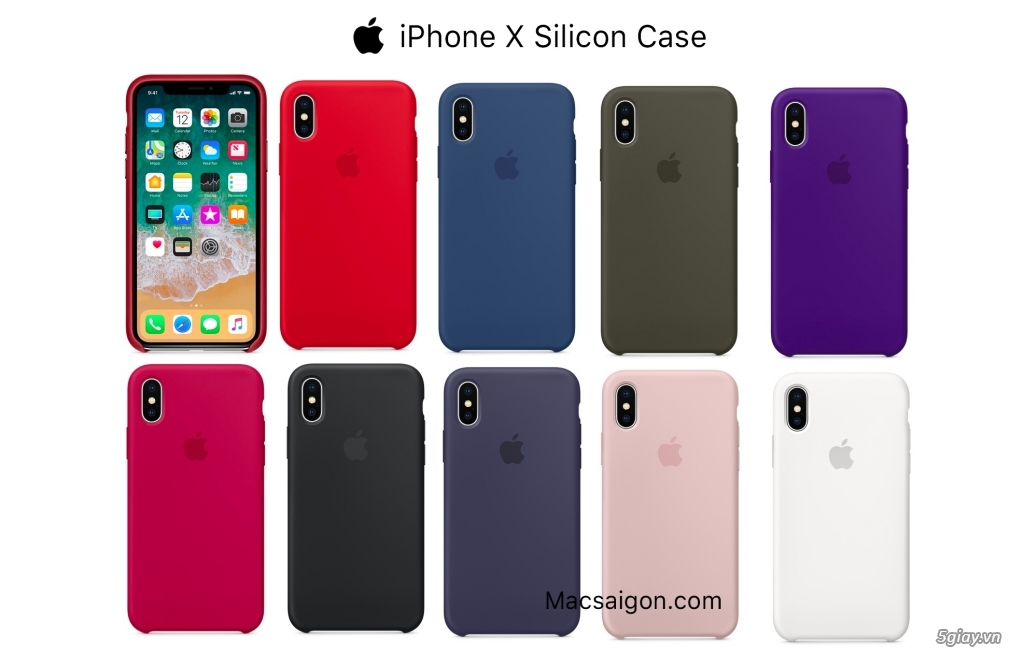 Apple iPhone X Case - Silicon, Leather, Folio Case chính hãng - 2