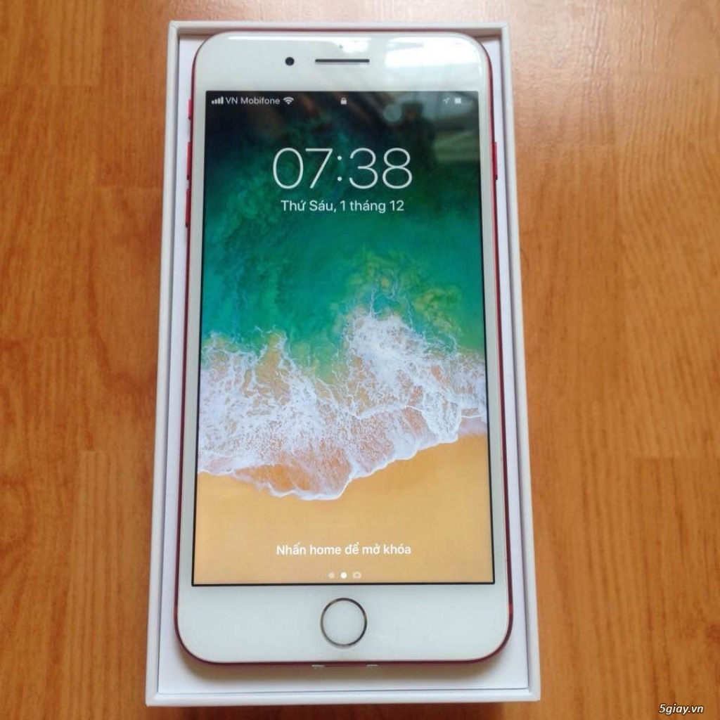 IP 7Plus Đỏ 128G hàng mỹ like new - 1