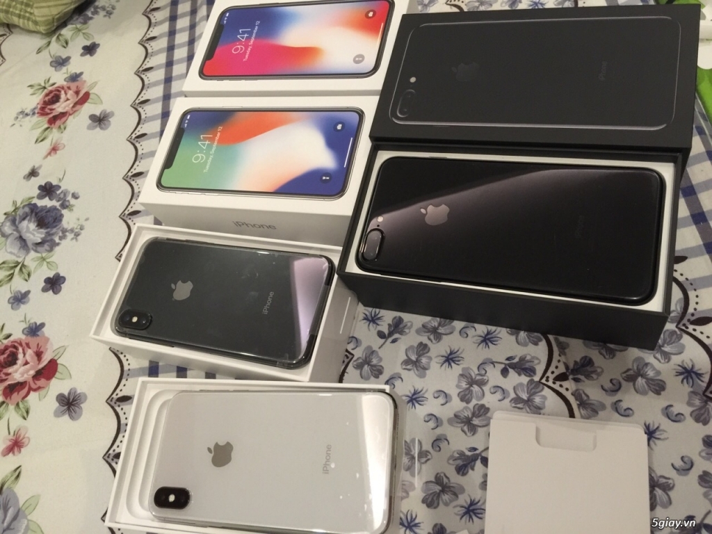 Iphone X 64gb hàng Mỹ và Iphone 7 plus jet back 128gb new 99% fullbox