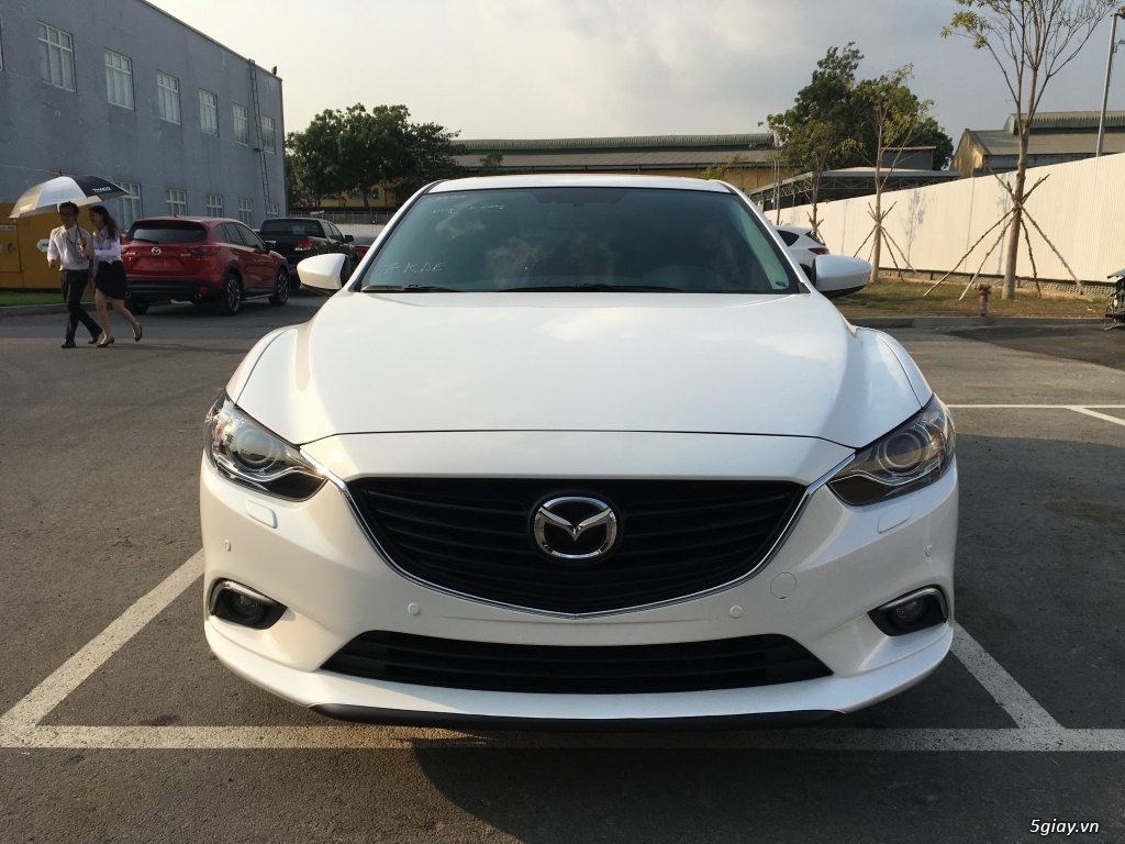 HOT Bán mazda 6 2.5 đời 2016 mới trắng ngọc trinh - 1
