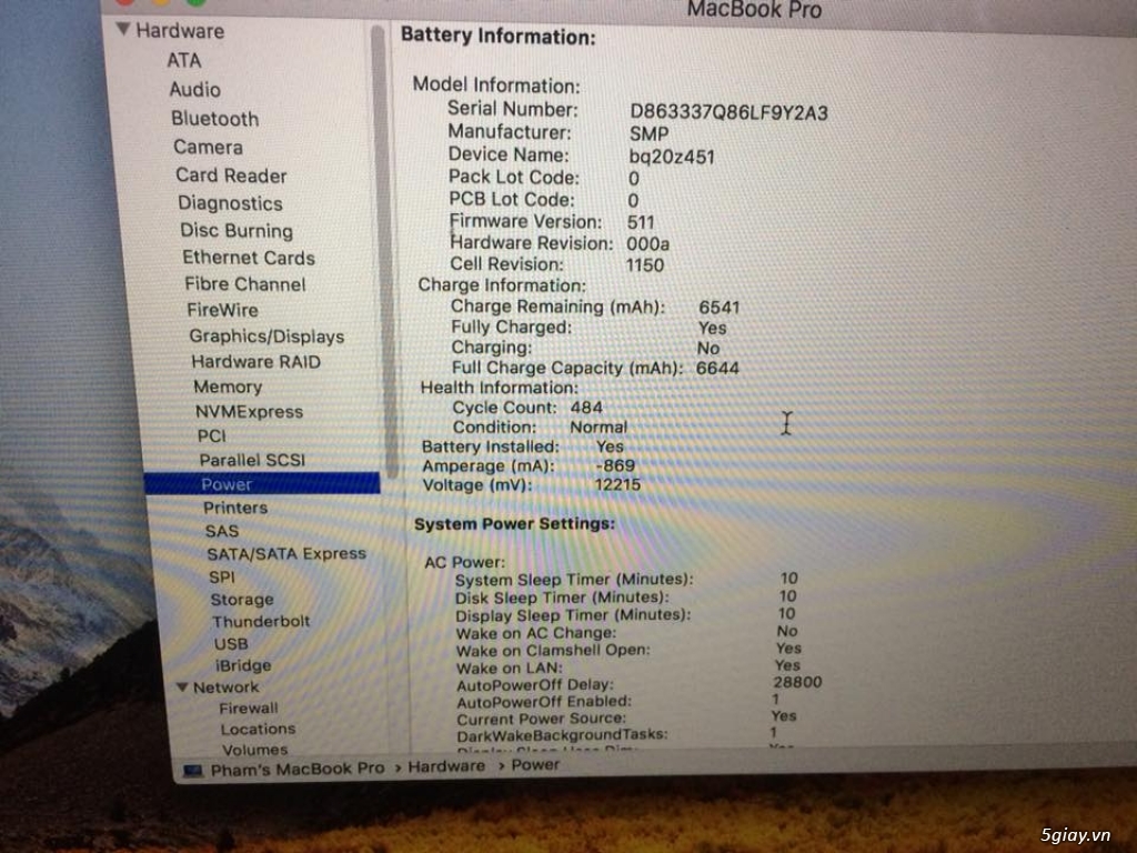 Cần bán: macbook pro retina 15' ME664 16gb ramXX - 2