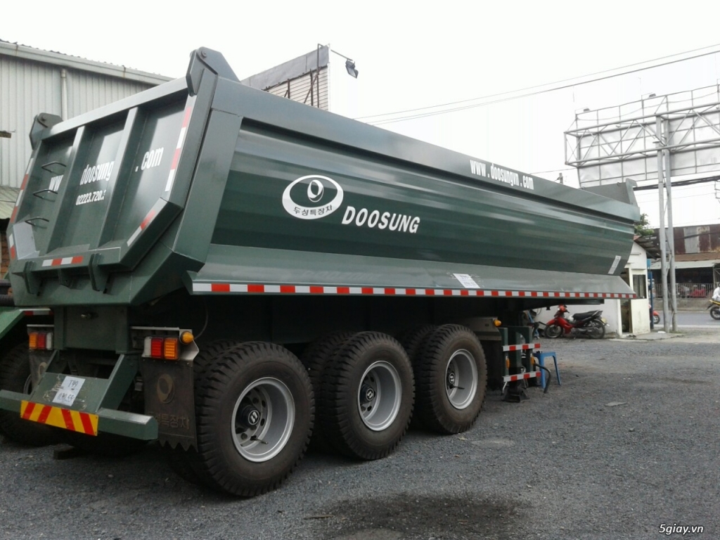 Bán bán với giá cực rẻ tại miền nam_xe sơ mi rơ mooc ben Doosung 29 tấ