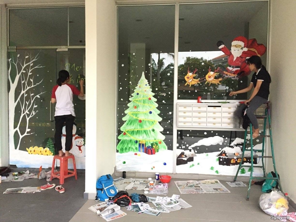 Vẽ Tranh Kính Trang Trí Tết - 4