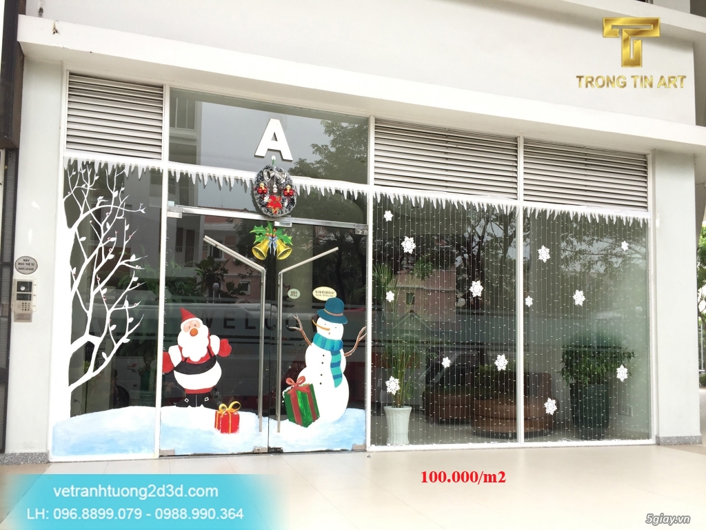 Vẽ Tranh Kính Noel - 12