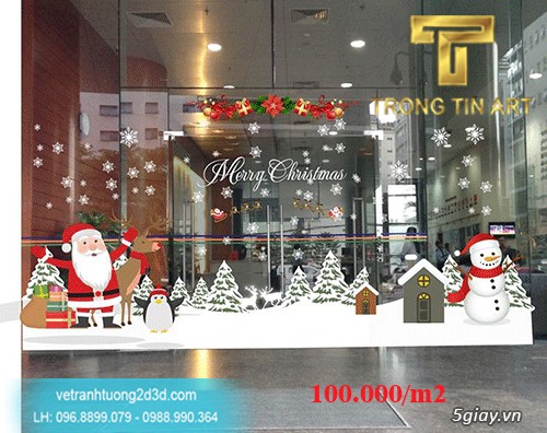 Vẽ Tranh Kính Noel - 32