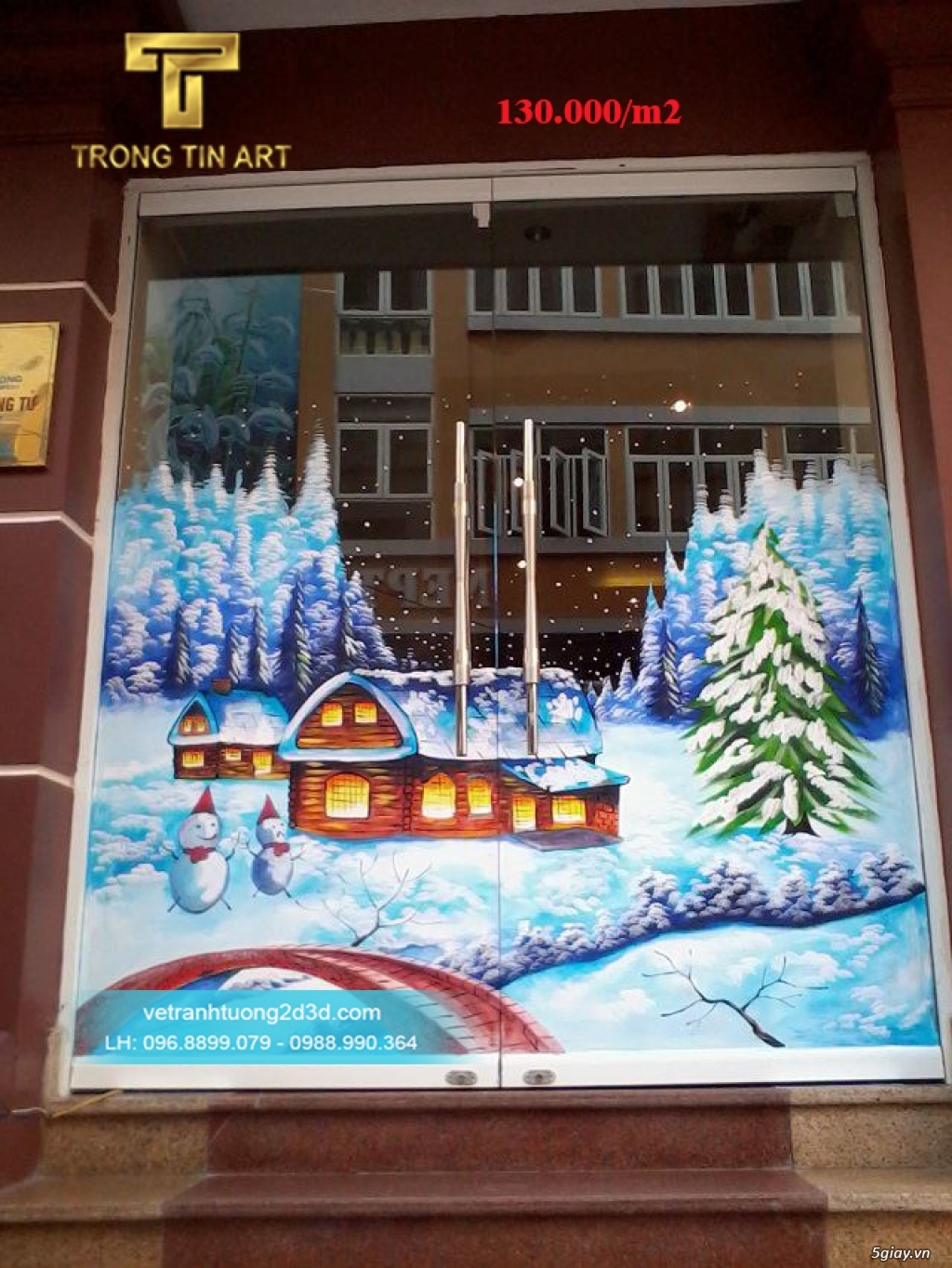 Vẽ Tranh Kính Noel - 14