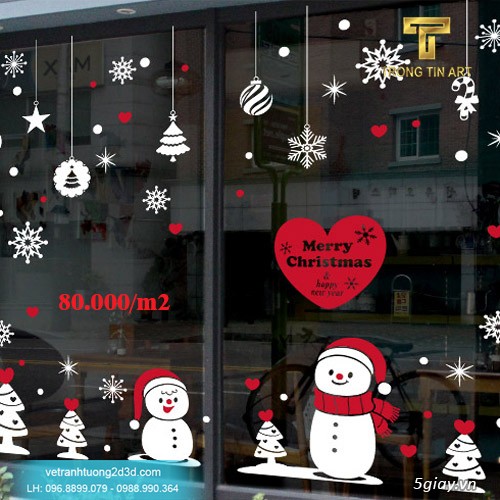 Vẽ Tranh Kính Noel - 15