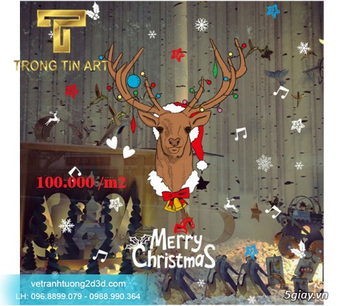 Vẽ Tranh Kính Noel - 38