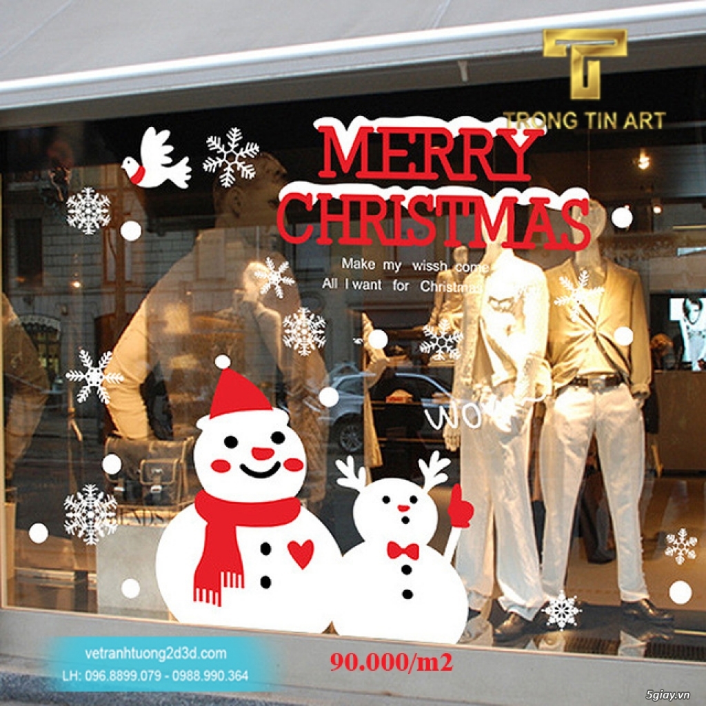 Vẽ Tranh Kính Noel - 29