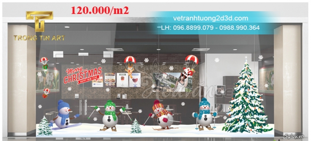 Vẽ Tranh Kính Noel - 21