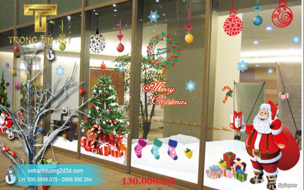 Vẽ Tranh Kính Noel - 33