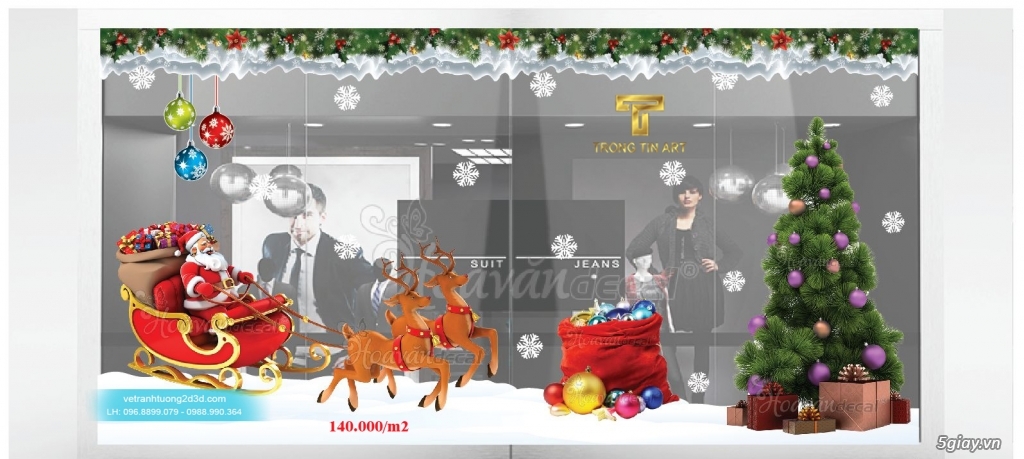 Vẽ Tranh Kính Noel - 28