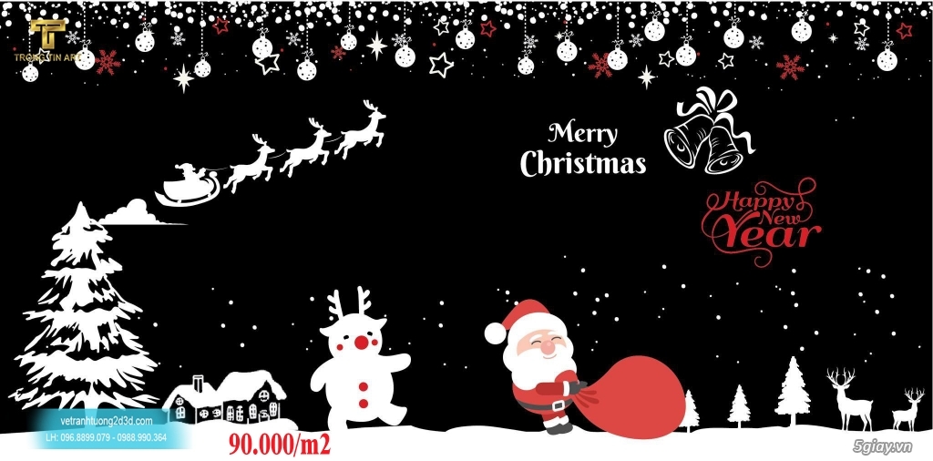 Vẽ Tranh Kính Noel - 24