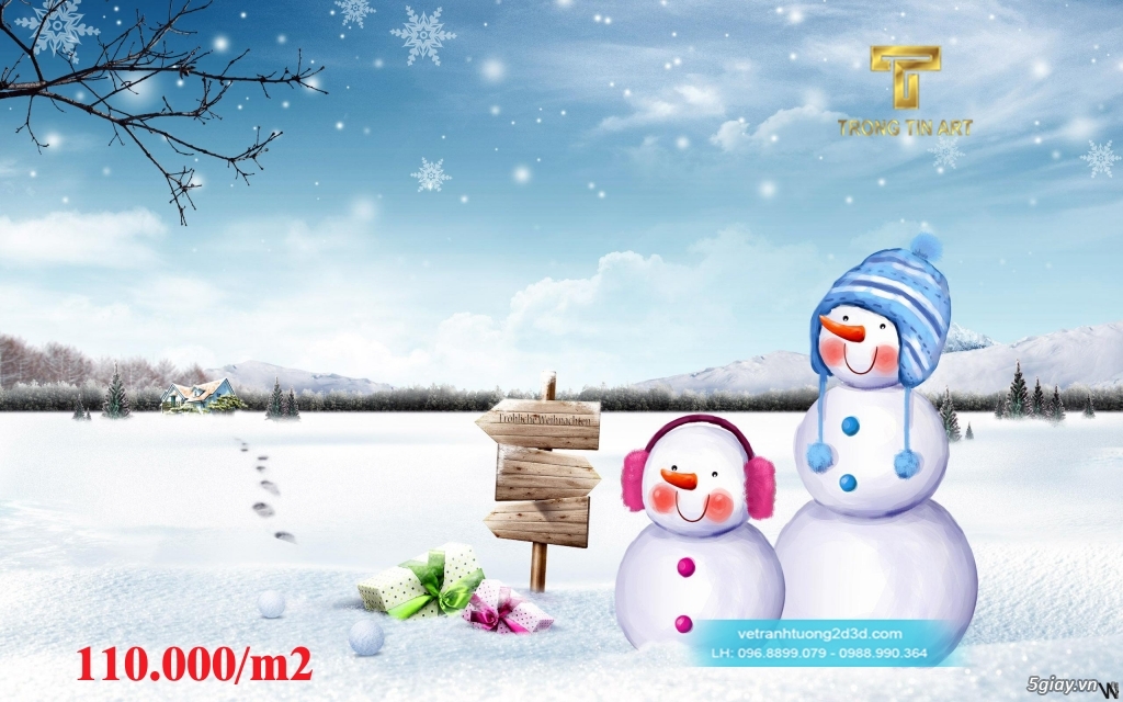 Vẽ Tranh Kính Noel - 34