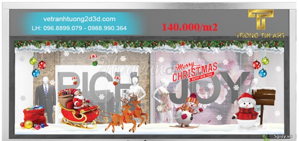 Vẽ Tranh Kính Noel - 22