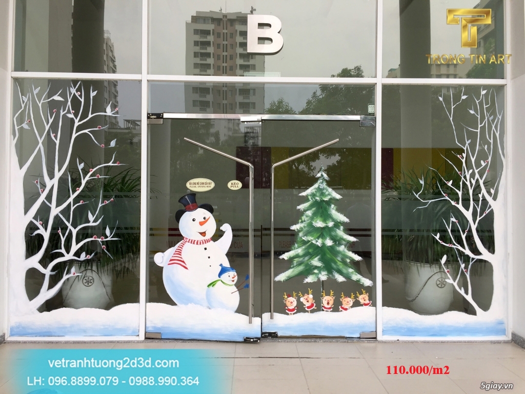 Vẽ Tranh Kính Noel - 13