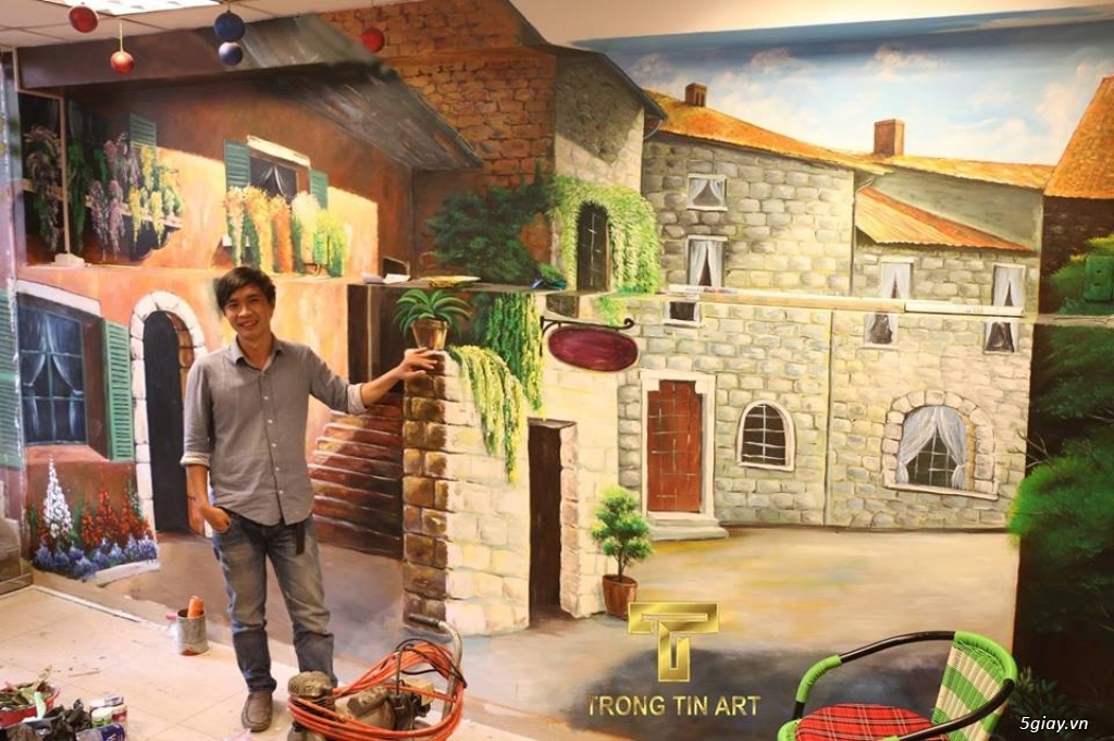 Vẽ Tranh Tường - Tranh Tường 3D - 36