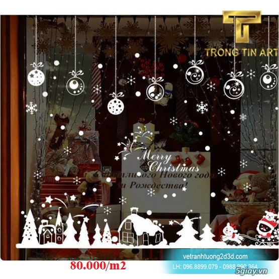 Vẽ Tranh Kính Noel - 30