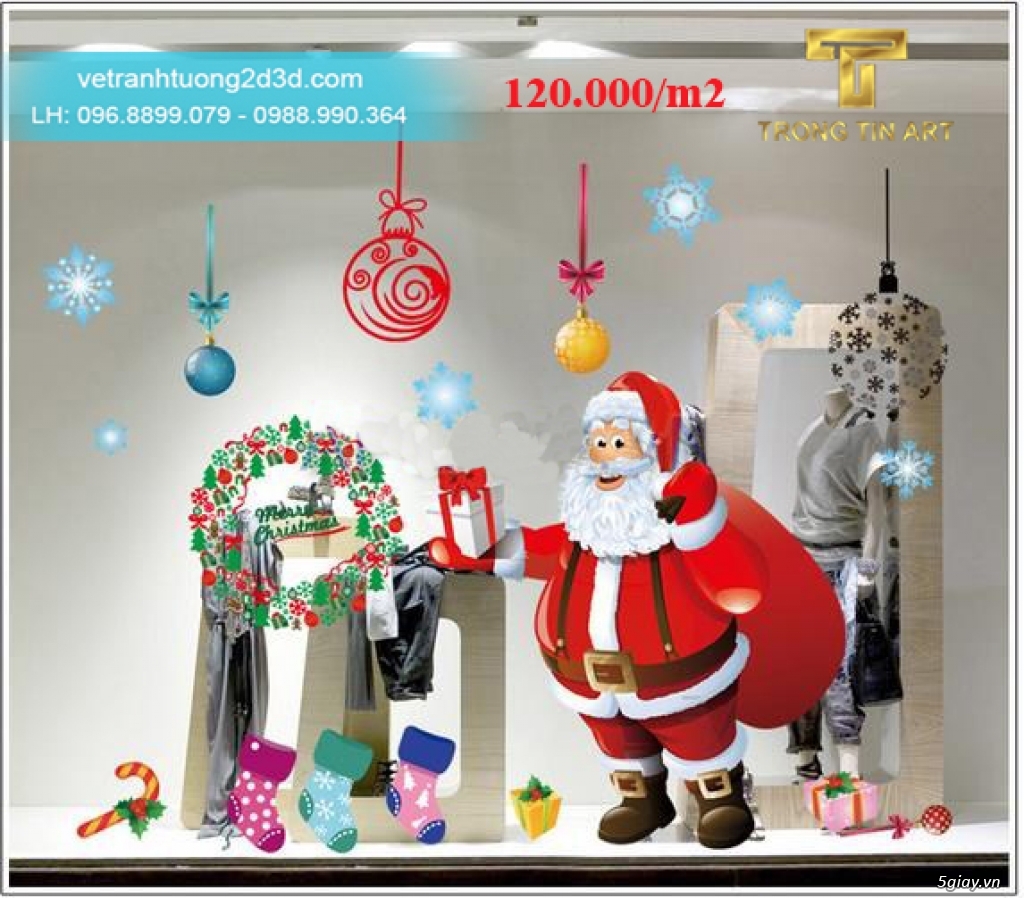 Vẽ Tranh Kính Noel - 25