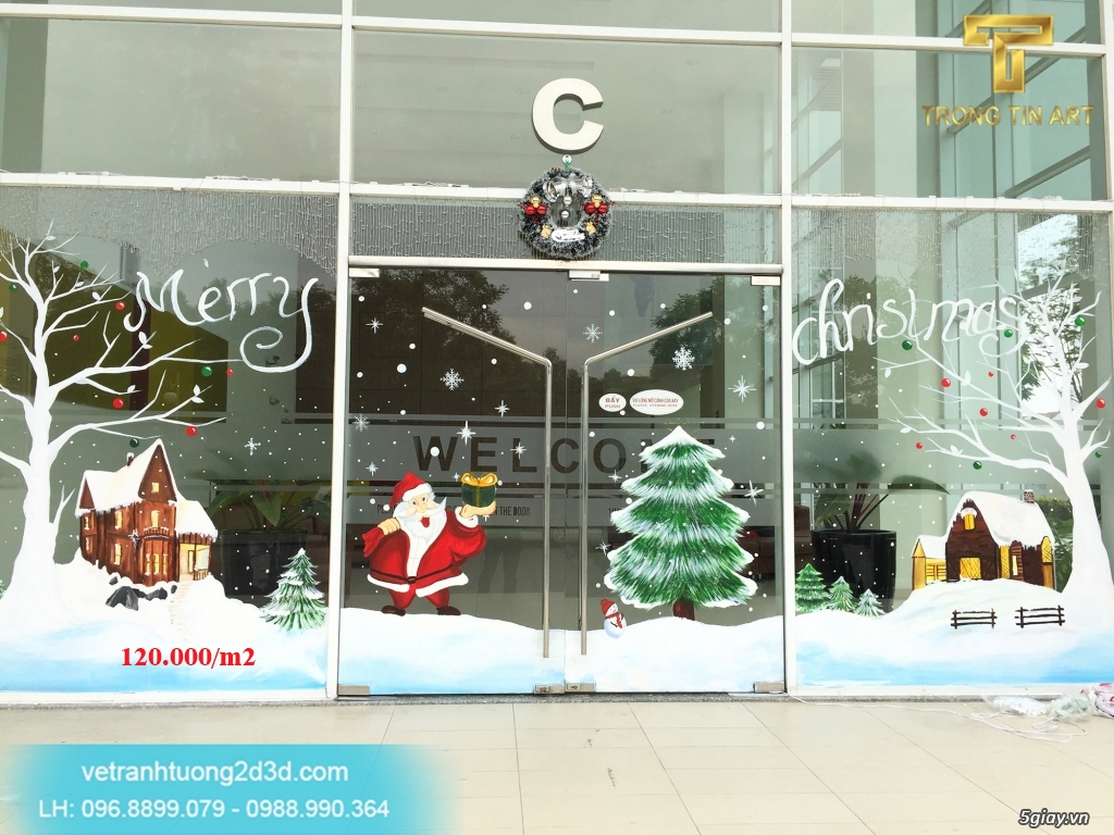 Vẽ Tranh Kính Noel - 16