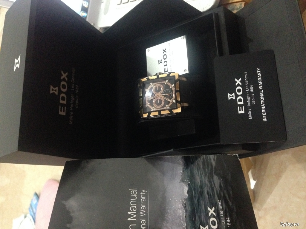 đồng hồ nam EDOX chính hãng Thụy Sĩ fullbox giá tốt