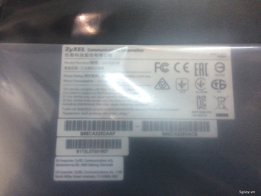 switch zyxel 24 ports gs-1920-24