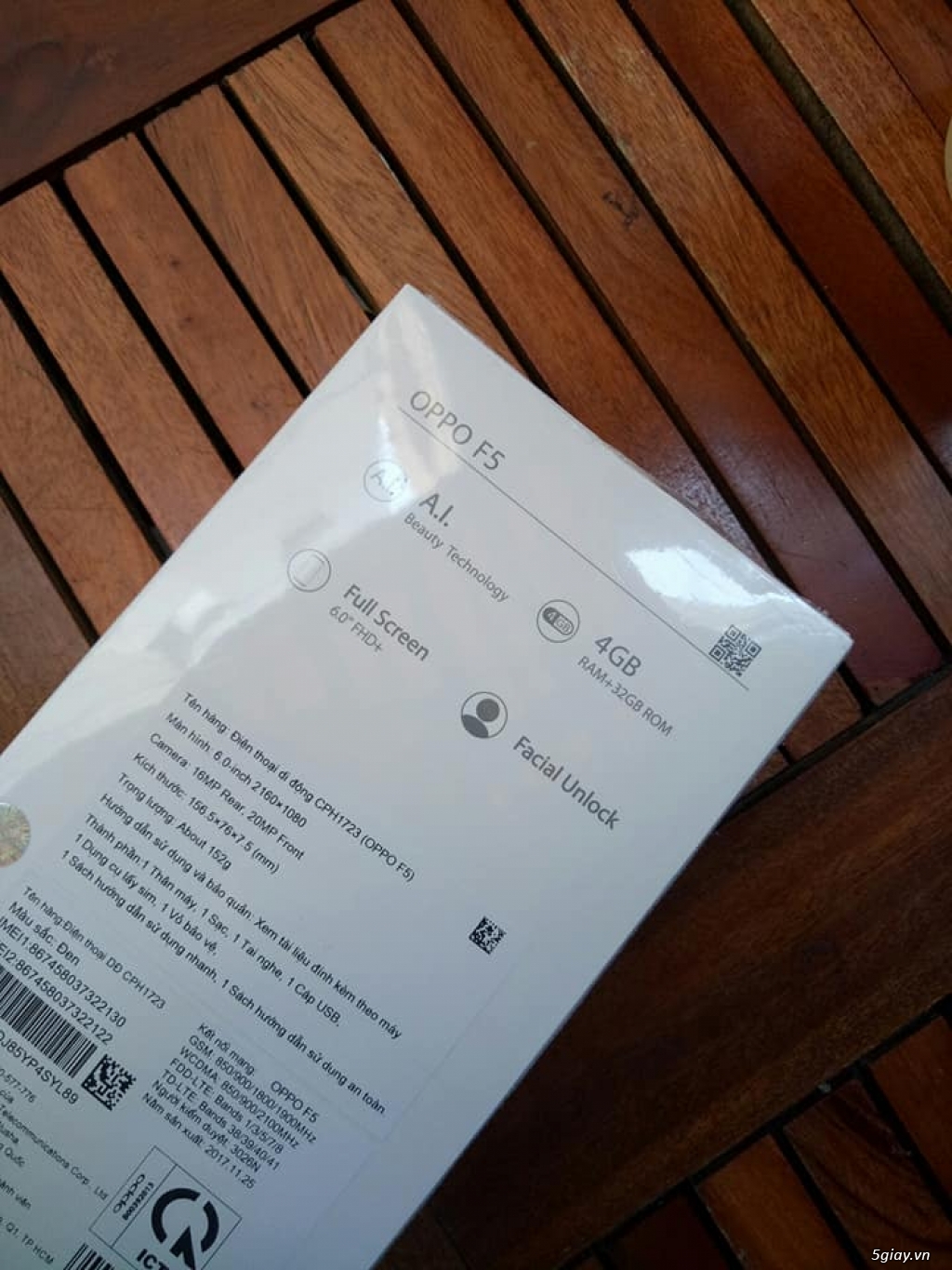 Oppo F5 Fullbox, seal zin, chưa active bảo hành 12 tháng 5tr990 - 2