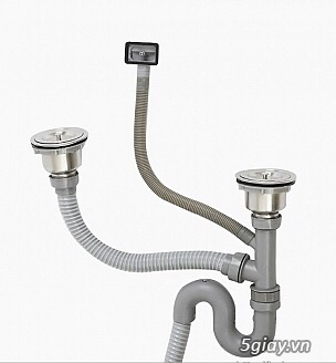 Chậu rửa bát inox304 đúc hai hộc đều - 2