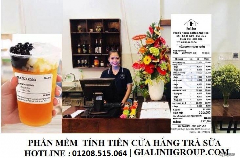 Thiết bị điện tử máy tính tiền cho quán trà sữa giá rẻ 2018 - 1