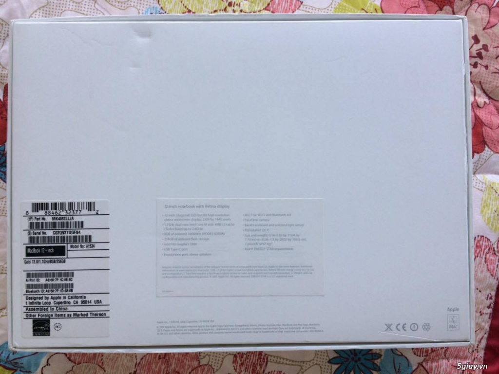 Bán Macbook Retina 12-inch 256GB/Gold - 1