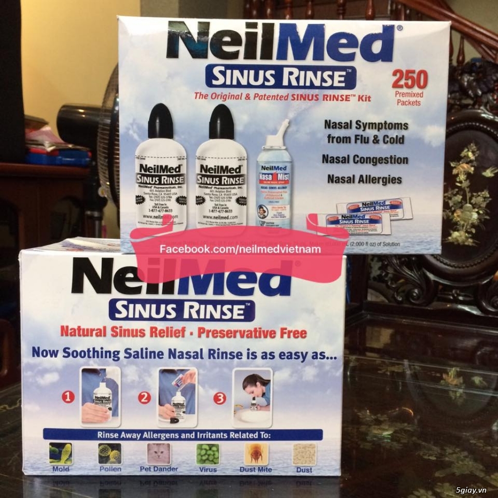 Bộ rửa mũi, muối Neilmed - 3