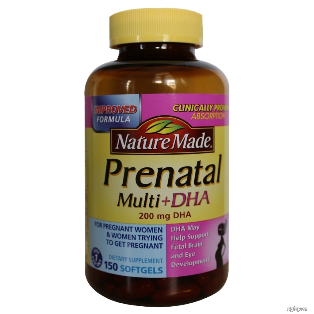 Vitamin cho phụ nữ mang thai Nature Made Prenatal 150 viên - 27