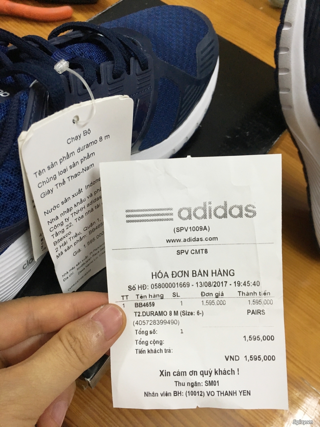 Cần bán 1 đôi Adidas Duramo 8m Authentic (Chính Hãng) New 100% - 1