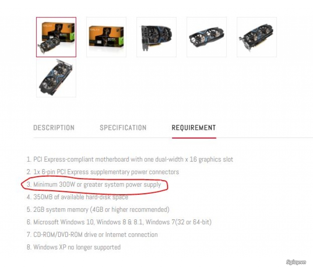 [Vi tính Gia Hưng] Mua VGA GALAX GTX 1050TI tặng nguồn xịn 650k - 1