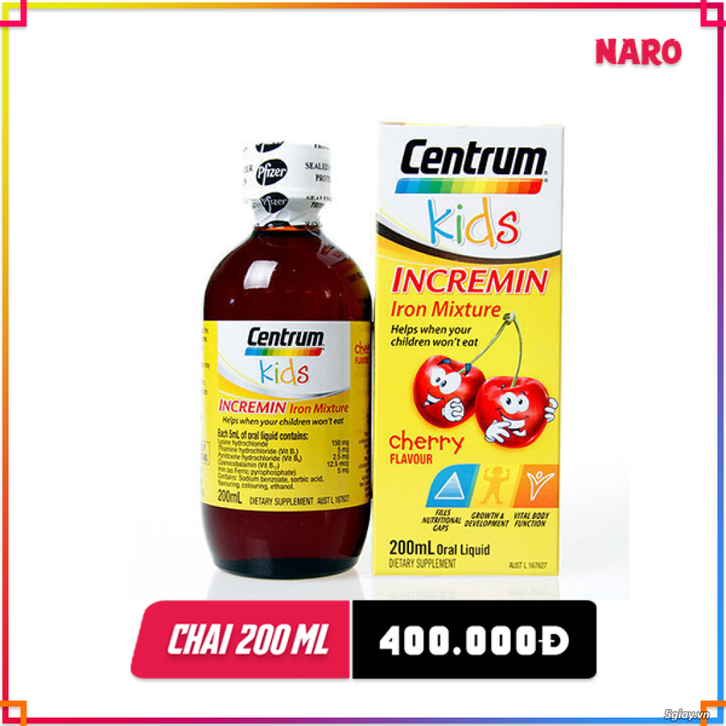 Siro Centrum Kids Incremin Iron Mixture - 200ml - 18