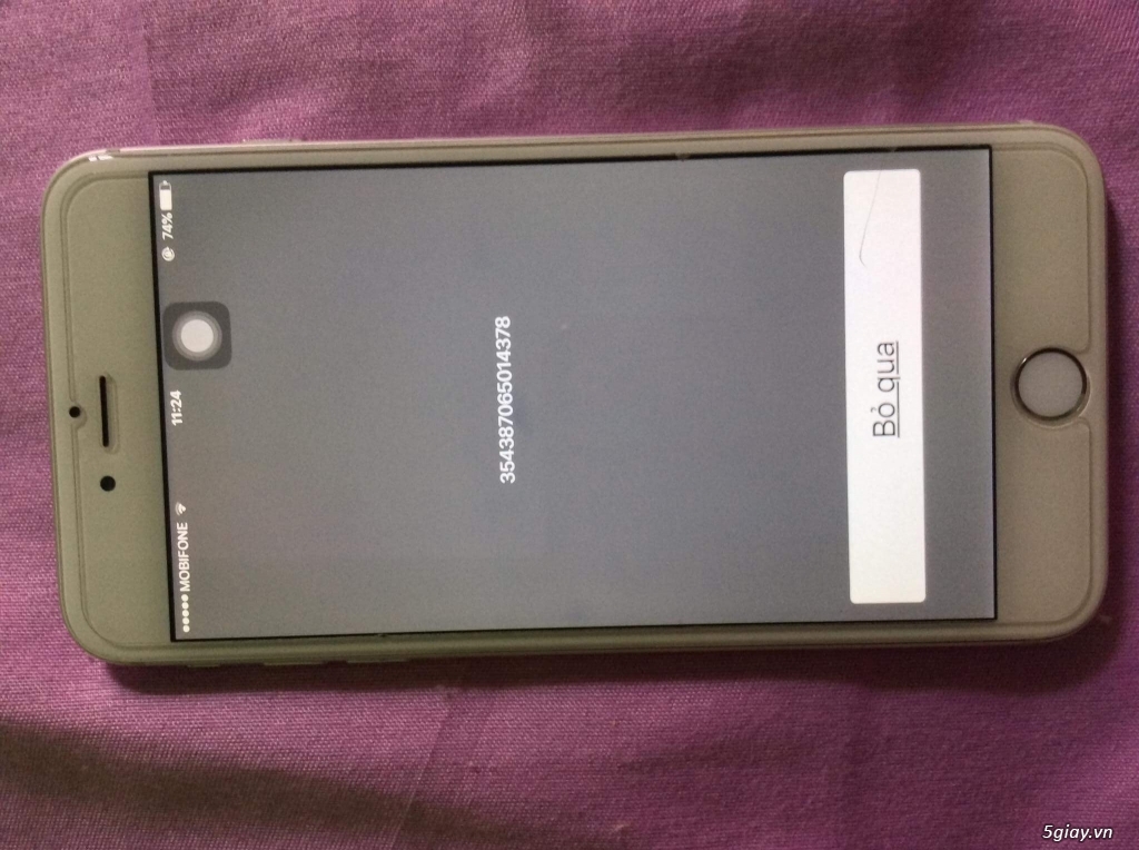 Cần ra đi em ip6 plus silver Lock mỹ