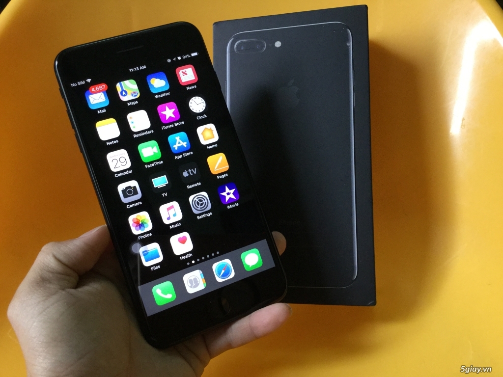 Iphone 7 plus 128g - Jet black, vừa về từ Mỹ - 4