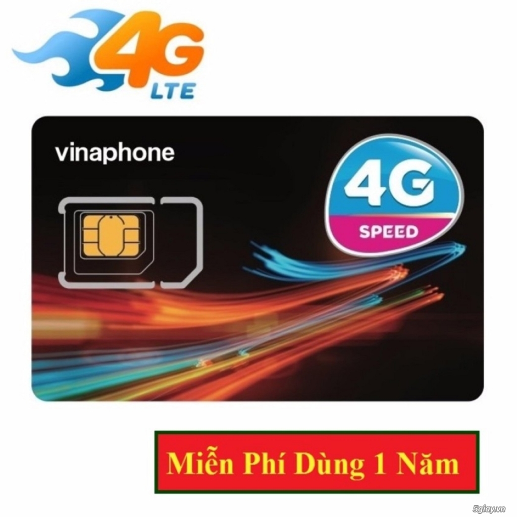 Sim vinaphone 3G, 4G không giới hạng dung lượng data miễn phí 1 năm - 1