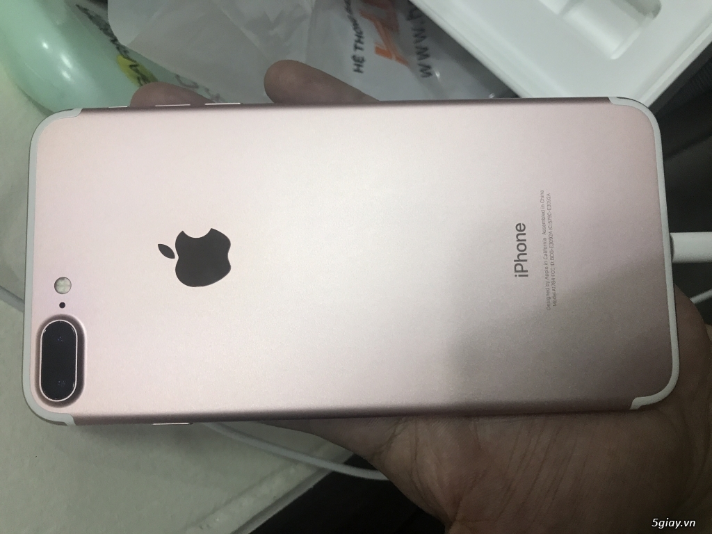 Cần bán iphone 7plus 128gb quốc tế rose gold đẹp không tì vết !!!!! - 3