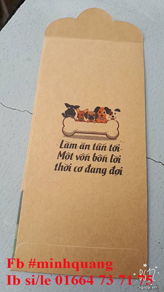 Bao lì xì độc - Bao lì xì giá rẻ - Bao lì xì kraft 2018 - 16