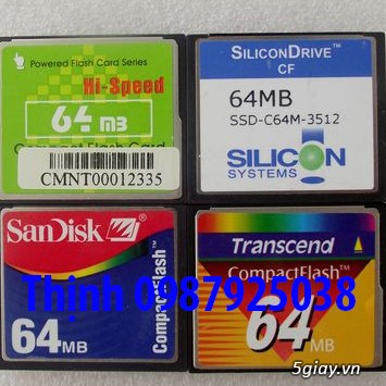 Thẻ nhớ CF Compact Flash + đầu đọc Compact Flash Adapter PCMCIA - 9