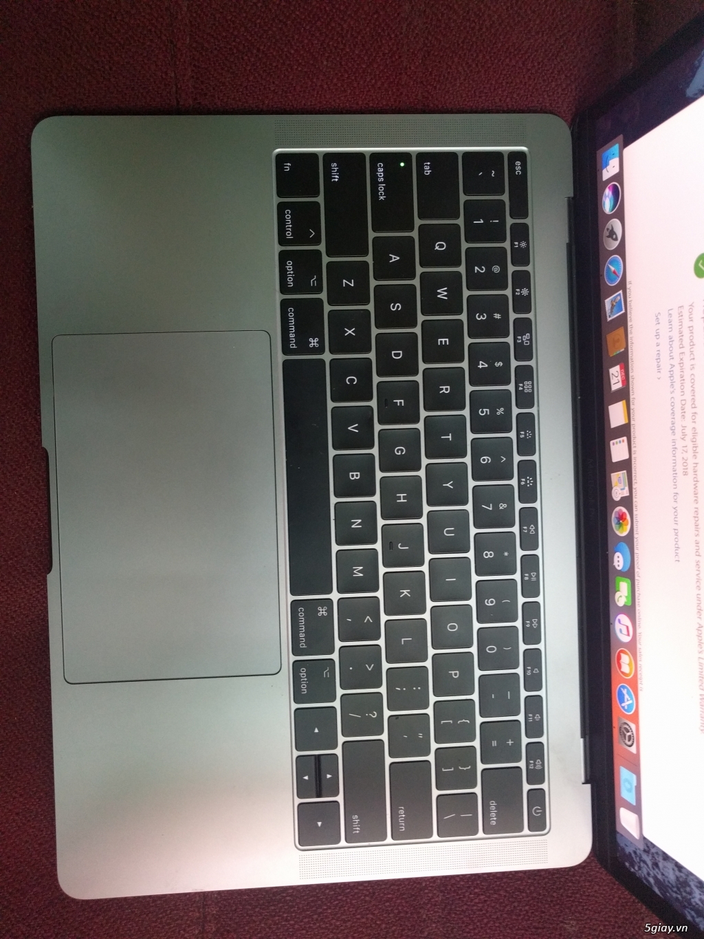 Macbook Pro 2017  13 inch Mpxq2 còn bảo hành 7/2018 - 3