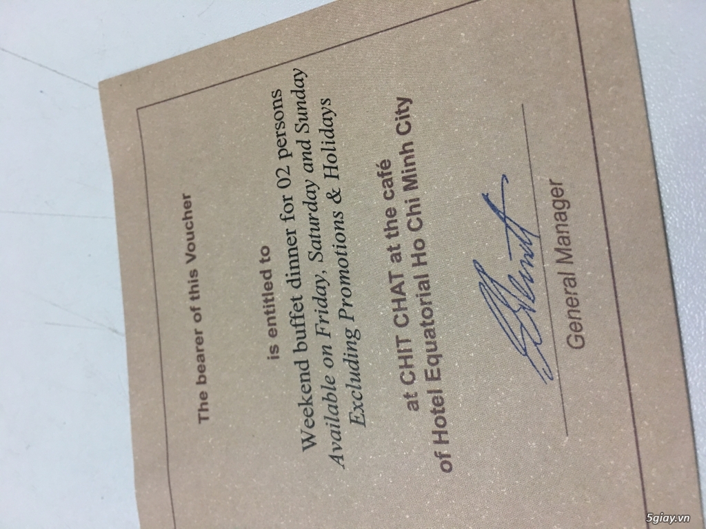 Vé buffet 5 sao Equatorial 2 người 1tr2 - 3