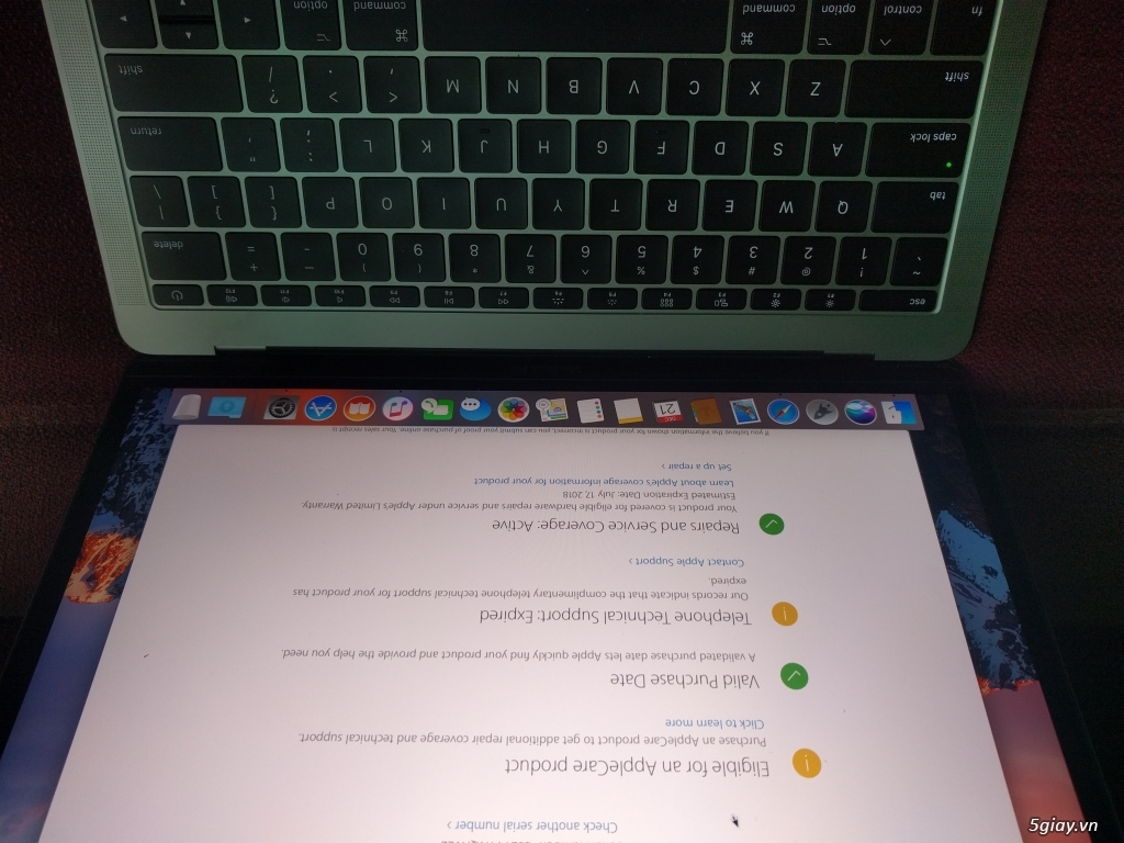 Macbook Pro 2017  13 inch Mpxq2 còn bảo hành 7/2018 - 1