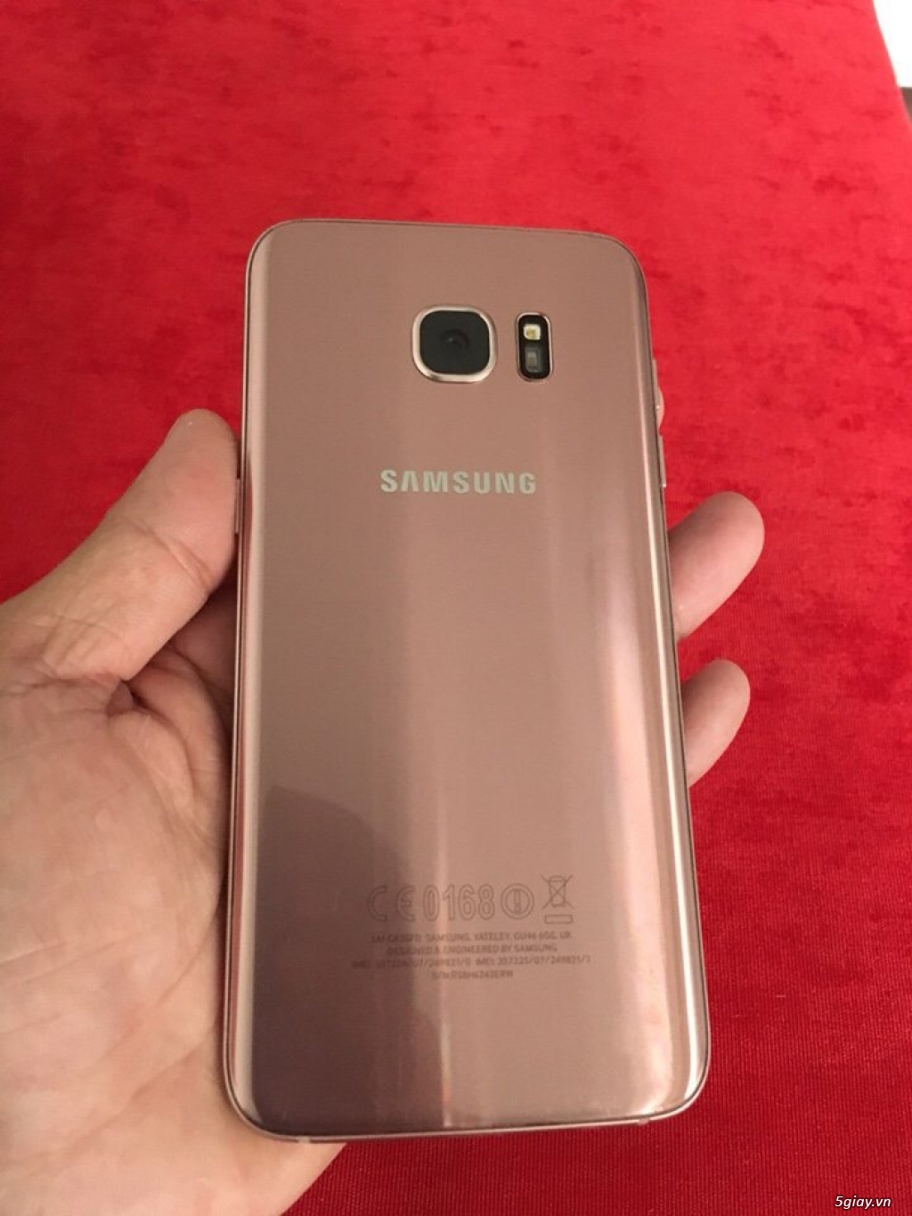 S7 edge 2 sim quôc tê màu hông 97% giá nhanh gon 5tr5 fixed - 1