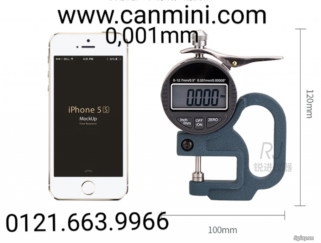 Đồng hồ đo độ dày điện tử DH-06 từ 0,001mm-10mm