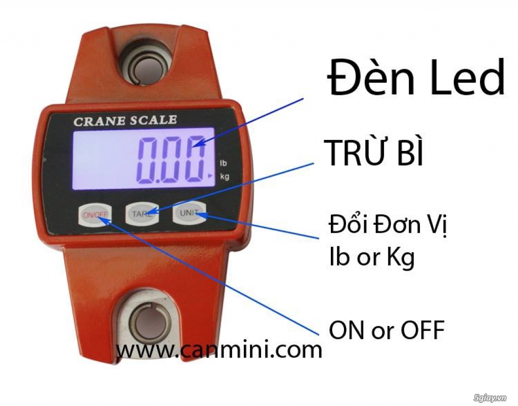 Cân Điện Tử Móc Công Nghiệp 300kg - 1