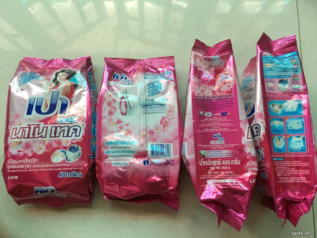 Phân phối hàng tiêu dùng Thailand - bột giặt, nước xả vải PAO Thái