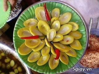 Cóc xoài non cà na me ngâm