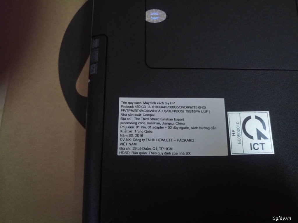 (NB) HP Probook 450 G3 fullbox new 100% - 6